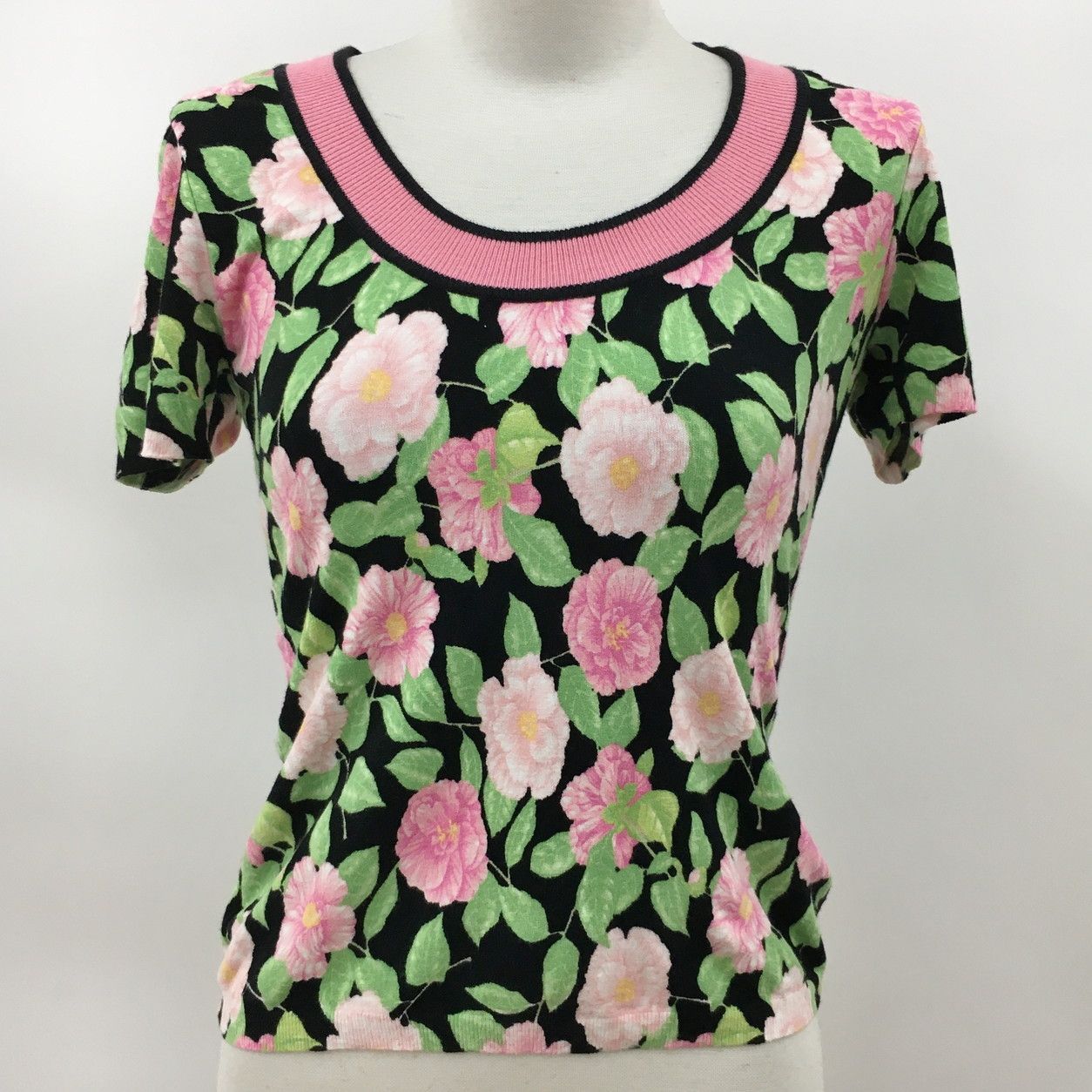 ブルーガールブルマリン BLUGIRL BLUMARINE カットソー I42 D36 花柄 2506WS013