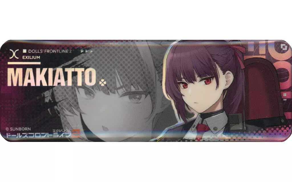バッジ・ピンズ　マキアート 「ドールズフロントライン・ワールド in Tokyo ホログラム四角缶バッジ」