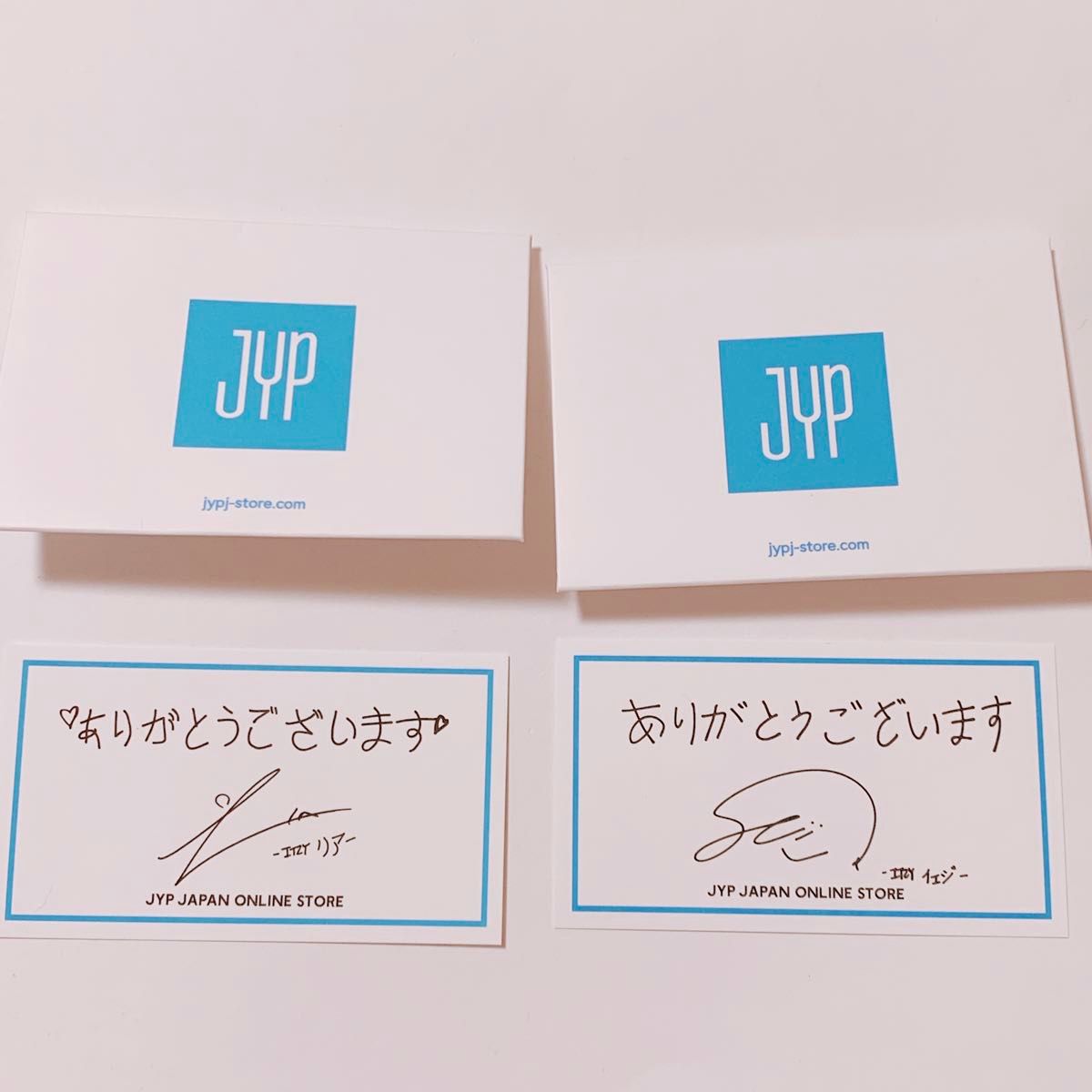 JYP サンキューカード　メッセージカード　ITZY イェジ　リア二手;物流保障;未使用
