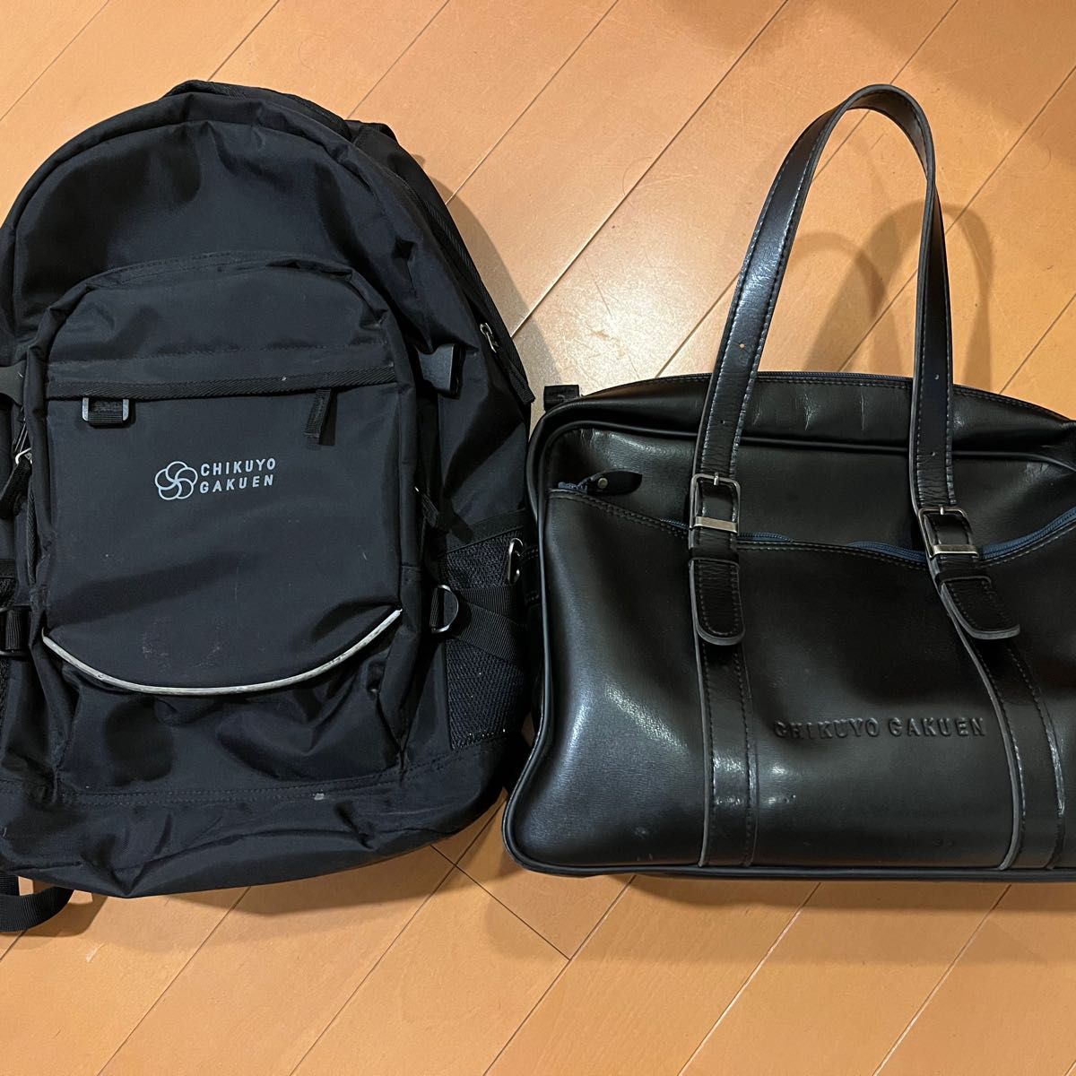 筑陽学園高等学校　カバン　リュック　2個セット二手;物流保障;有些许损伤或污渍