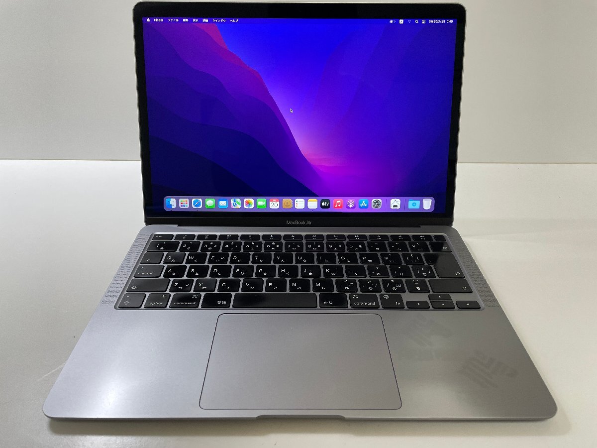 MacBook Air 2020 A2337 Apple M1 /16GB/SSD256GB//Wi-Fi/Type-C/webカメラ/macOS Monterey 12.7.6 ☆
