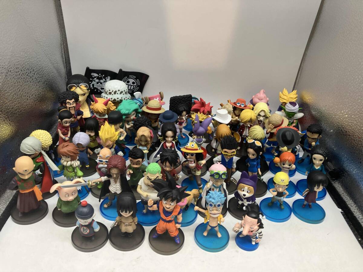 ワーコレ系ミニフィギュア60体セットまとめ（ワンピース、ドラゴンボール、ナルト等）