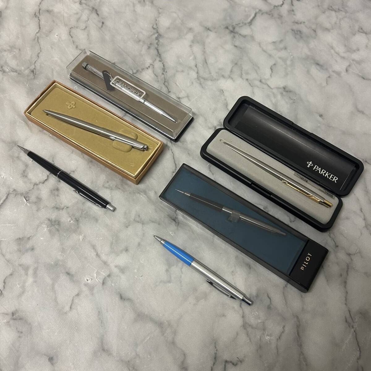 ぺん6点セット シャーペン＆ボールペン PARKER・PILOT・GRANDPRIX等