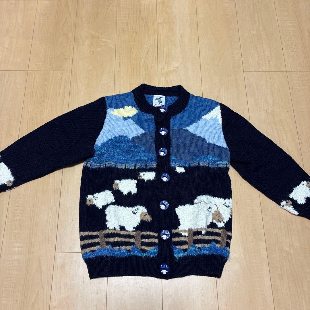 BONZO ニットカーディガン オーストラリア　可愛い羊柄