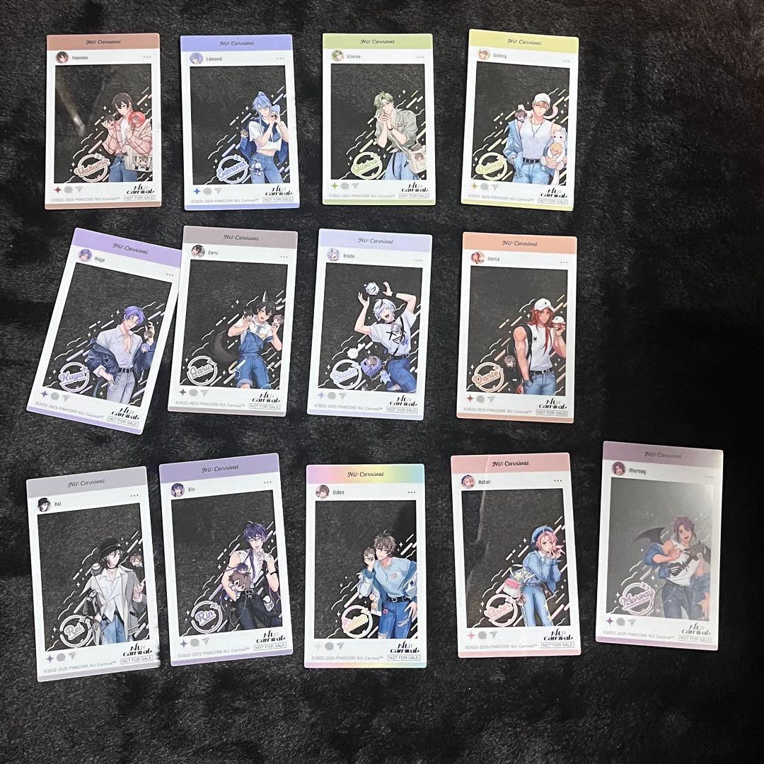 NU:カーニバル アニメイトフェア 特典SNS風クリアシート 全セット13枚未使用