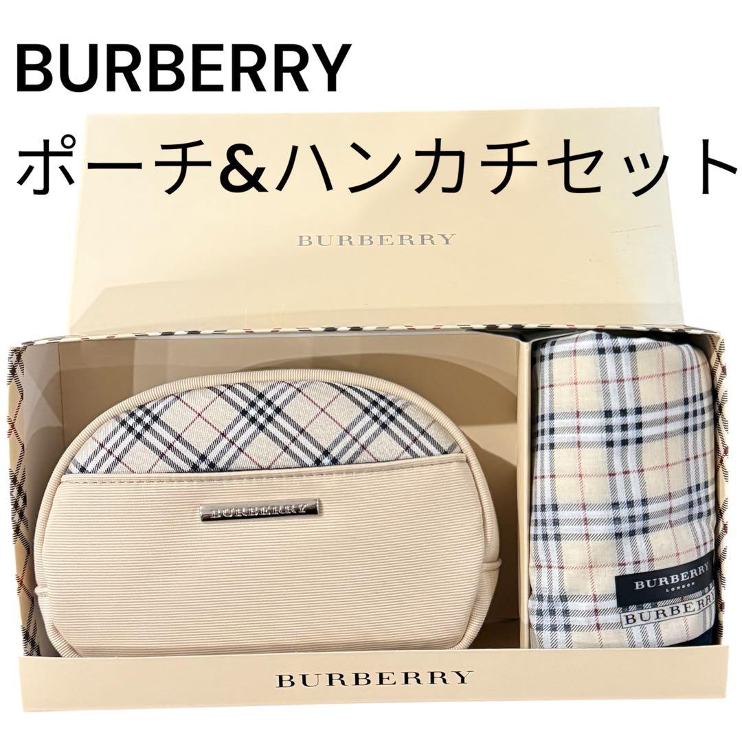 新品未使用 BURBERRY バーバリー ポーチ ハンカチ ノバチェック