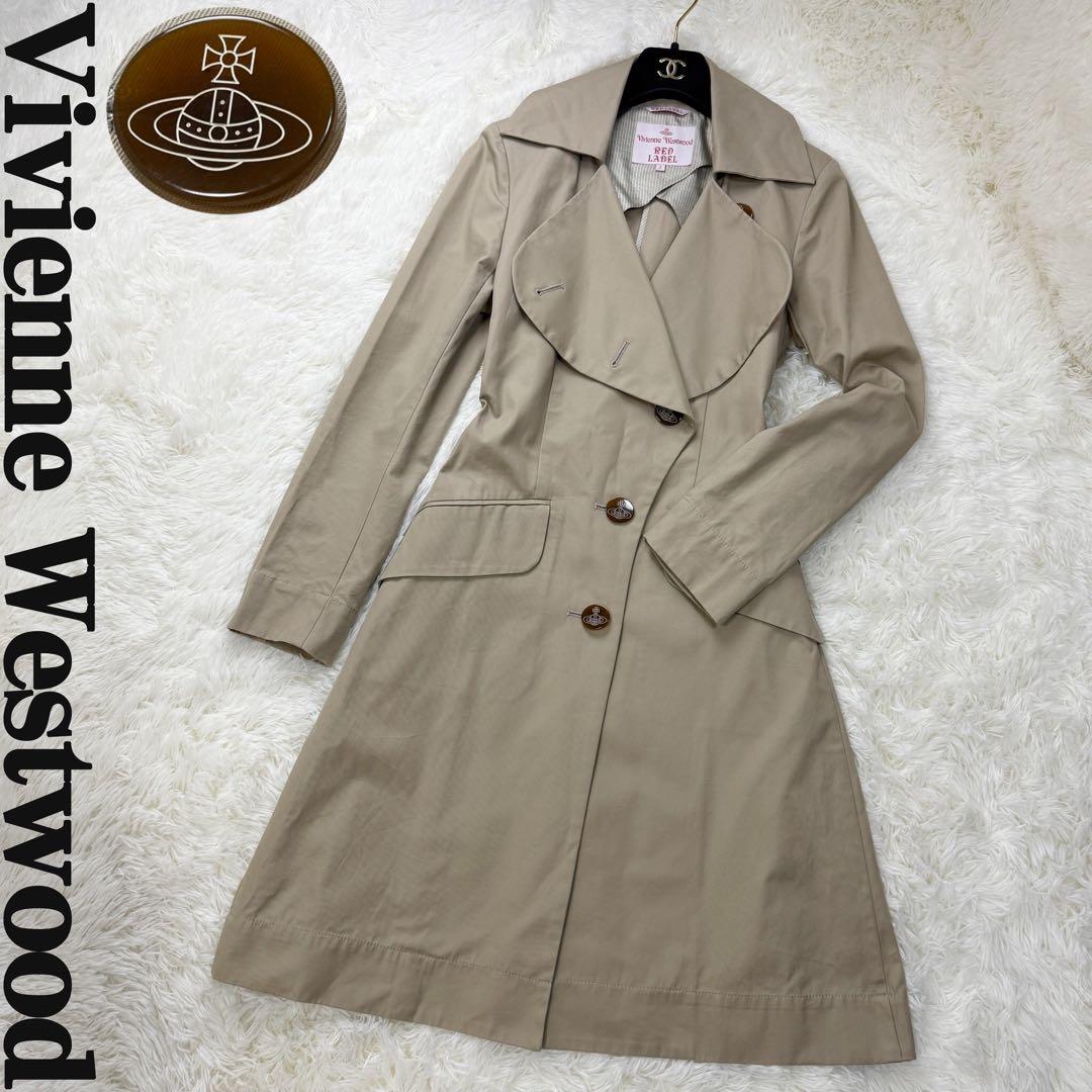 希少♡ヴィヴィアンウエストウッド ラブ襟 オーブ ボタン 変形 トレンチコートVivienne Westwood;没有明显的损伤或污渍