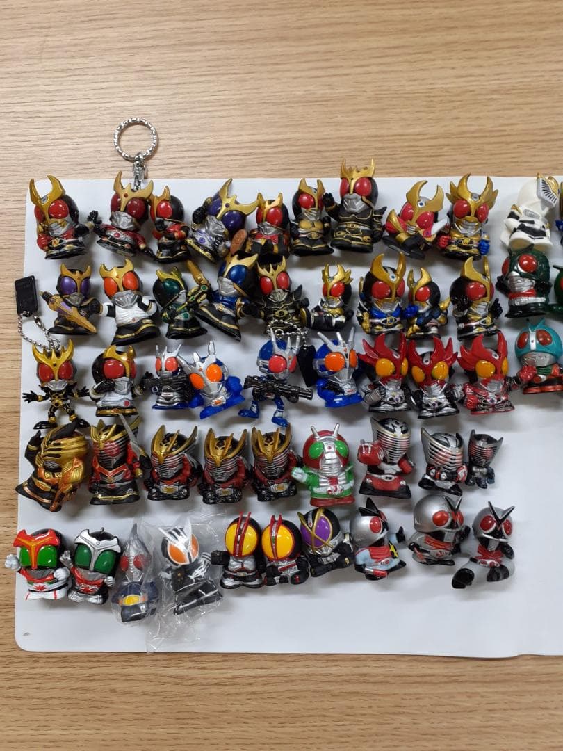 60L0429-02仮面ライダーキッズ 指人形 ソフビ フィギュア 87体セット