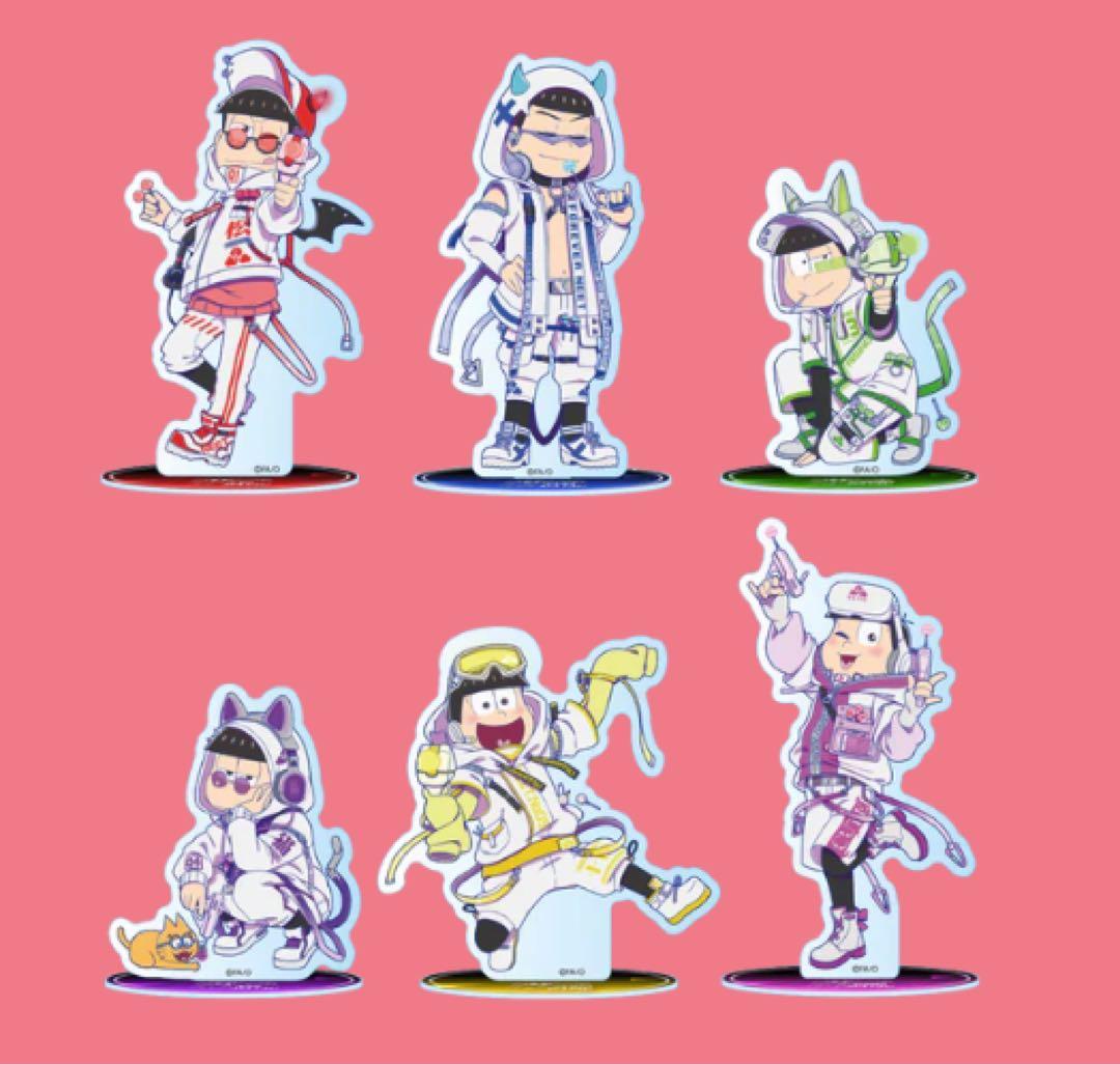 おそ松さん 推しとアメ アクリルスタンド 6体セット有些许损伤或污渍