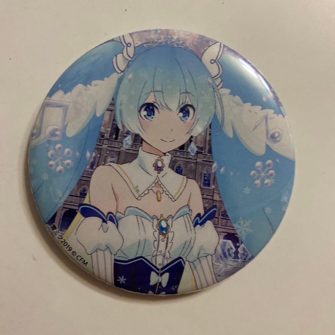 初音ミク　雪ミク　缶バッジ　リゼロコラボ没有明显的损伤或污渍