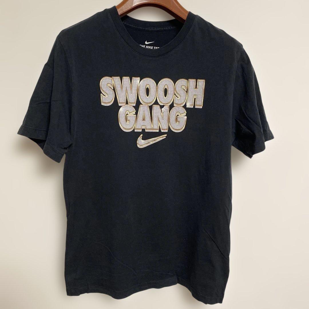 Nike ナイキ Swoosh Gang ブラック Tシャツ MNIKE;没有明显的损伤或污渍