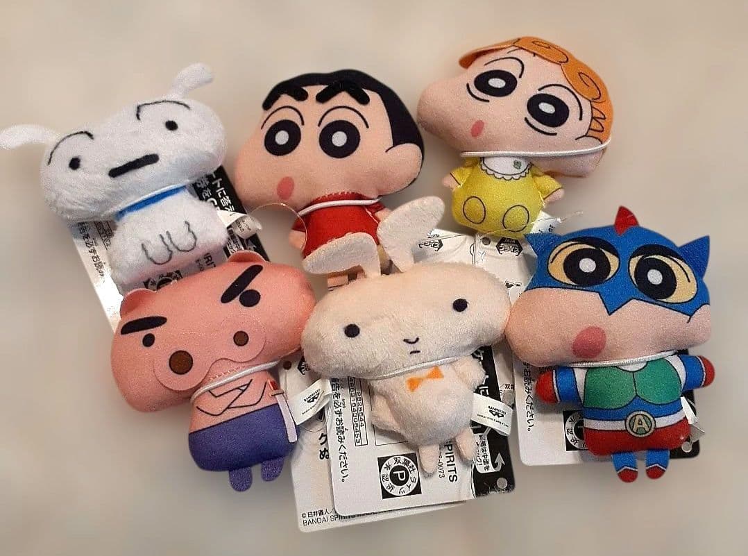 クレヨンしんちゃん　ぬいぐるみストラップ　全６種セット